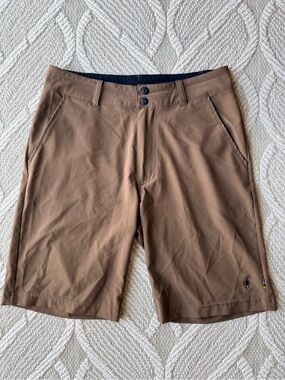 Smartwool Shorts Men’s Merino Wool Blend Brown Performance Size Small